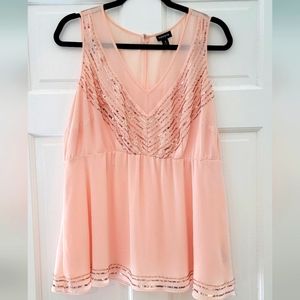 Torrid Pink Sparkle Blouse